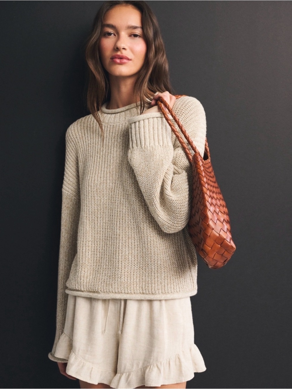 Abercrombie Cotton Roll Neck Crew Sweater